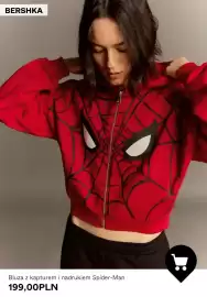 Bershka gazetka tydzień 44 Strona 4: Bluza z kapturem i nadrukiem Spider-Man Bershka €199,00