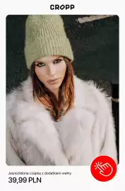 Cropp gazetka tydzień 44 Strona 8: Jasnozielona czapka z dodatkiem wełny Cropp €39,99
