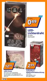 Action Flugblatt woche 44 Seite 35: LED-Kranz €12,95, Xmas Lights Aufladbare Weihnachtsbeleuchtung €2,99