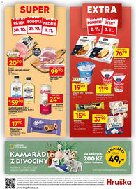 Hruška leták týden 44 Strana 12: Prantl Šunka nejvyšší jakosti €20,90, Vepřová plec bez kosti vcelku chlazená 1kg €99,90