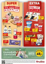Hruška leták týden 44 Strana 12: Prantl Šunka nejvyšší jakosti €20,90, Vepřová plec bez kosti vcelku chlazená 1kg €99,90