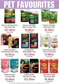 Farmer Jack's catalogue week 44 Page 38: Purina Fancy Feast Dry Cat Food €5,80, Nature's Gift Grain Free Dog Food €27,30