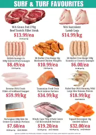 Farmer Jack's catalogue week 44 Page 4: Fillet of Goldband Snapper €59,99, British Sausage Co Selected Pork Sausages €8,49