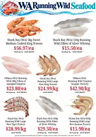 Farmer Jack's catalogue week 44 Page 6: Shark Bay (WA) Running Wild Large Raw King Prawns €24,99