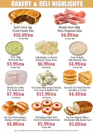 Farmer Jack's catalogue week 44 Page 7: Mondo Doro Free Range Bacon €7,99, Jarlsberg Cheese Slices €6,99