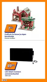 Action folder week 45 Pagina 3: LSC Smart Connect convectorkachel €49,99, Crafts & Co bouw je eigen kersthuisje €7,95