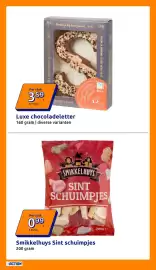 Action folder week 45 Pagina 30: Luxe chocoladeletter €3,59, Smikkelhuys Sint schuimpjes €0,99