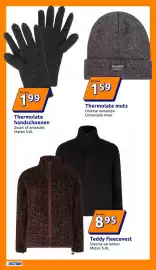 Action folder week 45 Pagina 5: Teddy fleecevest €8,95, Thermolate muts €1,59