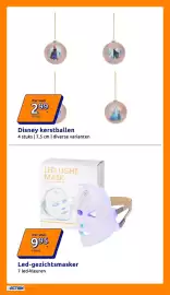 Action folder week 45 Pagina 6: Disney kerstballen €2,99, Led-gezichtsmasker €9,95