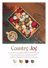 Coppelmans folder week 44 Pagina 10: Country Joy Een warme kerst vol landelijke gezelligheid. Klassiek rood, zacht groen en