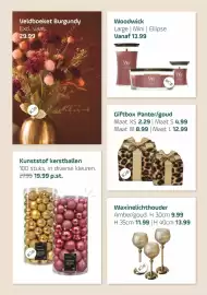 Coppelmans folder week 44 Pagina 15: Giftbox Panter/goud €12,99, Waxinelichthouder €9,99