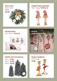 Coppelmans folder week 44 Pagina 9: Kerstkussens €7,49, Deco krans €49,99
