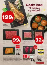 SuperBrugsen tilbudsavis uge 44 Side 25: Krogmodnet ribbensteg €75,00, Frossen lammekølle €199,00
