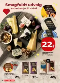 SuperBrugsen tilbudsavis uge 44 Side 28: Castello hård ost €35,00, Castello dessertost eller krans €22,00