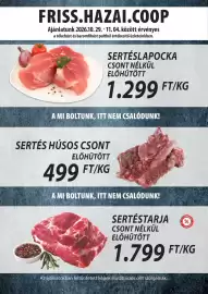 Coop akciós újság hét 44 Oldal 3: Sertéstarja €1.799,00, Sertéslapocka €1.299,00