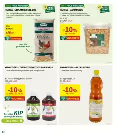 Horta folder Pagina 13: Horta - graanmix nr. 102 €9,85, Horta - gammarus €16,15