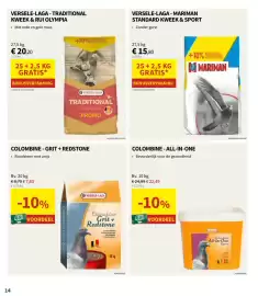 Horta folder Pagina 14: Versele-laga - mariman standard kweek & sport €15,80, Versele-laga traditional €20,20
