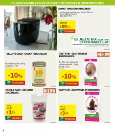 Horta folder Pagina 6: Tasty Me - glutenvrije brownies €3,45, Tasty me - glutenvrije broodmixen €4,90