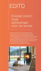 Brico folder Pagina 2: EDITO Knusse cocon: onze oplossingen voor de winter Wanneer de winter inzet, is je woning niet zomaar