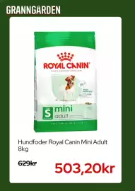 Granngården kampanjblad Sida 3: Royal Canin mini adult €503,20