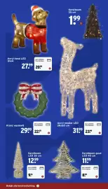 GAMMA folder | Fijne Feestdagen Pagina 28: Krans warmwit €22,49, Acryl hond LED €20,99