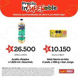 Catálogo Surtimax Página 2: San jorge - maíz tierno en lata €10.150,00, Gourmet - aceite vitaplus €26.500,00