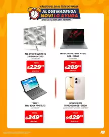 Catálogo Novicompu Página 1: HONOR 600E €429,99, AIO ENV E19 WHITE I5 2410M 4G+128G €229,99