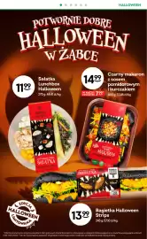 Żabka gazetka tydzień 44 Strona 4: HALLOWEEN POTWORNIE DOBRE HALLOWEEN W ZABCE Sałatka Lunchbox 1199 Halloween 270 g; 44,41