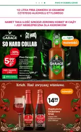 Żabka gazetka tydzień 44 Strona 41: Piwo Garage 8% €5,99, Napój piwny Lindemans Kriek €14,99