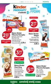 Żabka gazetka tydzień 44 Strona 47: Kinder Baton Mleczna Kanapka €2,70, Baton Kinder Pingui €2,99