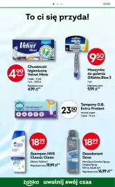 Żabka gazetka tydzień 44 Strona 68: Chusteczki higieniczne Velvet Minis €4,99, Szampon H&S Classic Clean €18,99