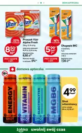 Żabka gazetka tydzień 44 Strona 69: Długopis BIC 4-kolorowy €5,99, Shot witaminowy €4,99