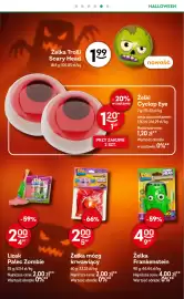 Żabka gazetka tydzień 44 Strona 8: Żelka Frankenstein €4,00, Lizak Palec Zombie €2,00