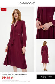 Greenpoint gazetka tydzień 44 Strona 10: Elegancka bordowa sukienka midi Greenpoint €59,99