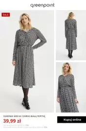 Greenpoint gazetka tydzień 44 Strona 2: Sukienka midi w czarno-białą pepitkę Greenpoint €39,99