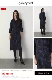Greenpoint gazetka tydzień 44 Strona 6: Sukienka midi z nadrukiem w niebieskie kwiaty Greenpoint €99,99