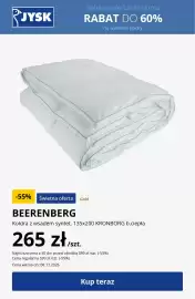 JYSK gazetka tydzień 44 Strona 10: Kołdra z wsadem syntet. 135x200 Beerenberg Kronborg b.ciepła €265,00