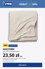 JYSK gazetka tydzień 44 Strona 11: Koc z polaru Hagtorn 140x200 beżowy €23,50