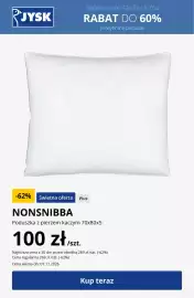 JYSK gazetka tydzień 44 Strona 4: Poduszka z pierzem kaczym Nonsnibba 70x80x5 €100,00