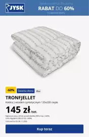 JYSK gazetka tydzień 44 Strona 8: Kołdra z wsadem syntetycznym 135x200 ciepła Tronfjellet €145,00