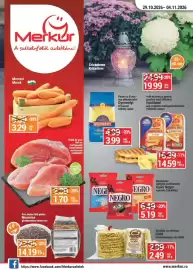 Catalog Merkur săptămâna 44 Pagină 1: Morcovi Murok €3,29, Pulpă de porc fără os €1,70