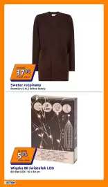 Action gazetka tydzień 44 Strona 18: Sweter rozpinany €37,95, Wiązka 80 światełek LED €5,95