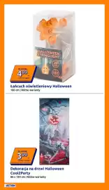 Action gazetka tydzień 44 Strona 35: Dekoracja na drzwi Halloween Cool2Party €3,99, Łańcuch oświetleniowy Halloween €4,99