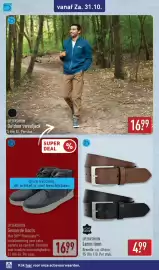 ALDI folder | Weekend Pagina 14: UP2FASHION Leren riem €4,99, UP2FASHION Outdoor sweatjack €16,99