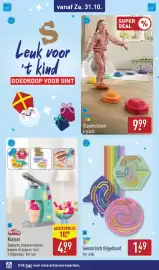 ALDI folder | Weekend Pagina 16: Toy eno Stapelstenen €9,99, Toy Lino Sensorisch fidgetbord €1,49