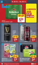 ALDI folder | Weekend Pagina 8: Guinness Draught Stout €1,99, 8.6 Bier €1,45
