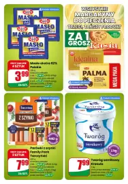 Dino gazetka tydzień 44 Strona 4: Parówki z szynki Family Pack Tarczyński €7,99, Wszystkie margaryny do pieczenia €0,01