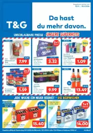 T&G Flugblatt Seite 1: Aperol Aperitivo €13,49, Jacobs Kapseln €9,99
