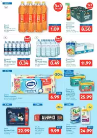 T&G Flugblatt Seite 6: Rauch Eistee €1,09, Vöslauer Mineralwasser €0,49