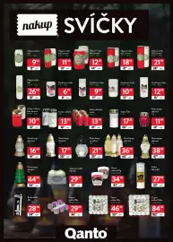 Qanto leták Strana 11: Pietní lampa skleněná mix €17,35, Memoryflame olejová svíčka bílá, červená €18,18